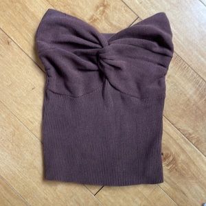 *EUC* Brown Knot Tube Top! 🤎